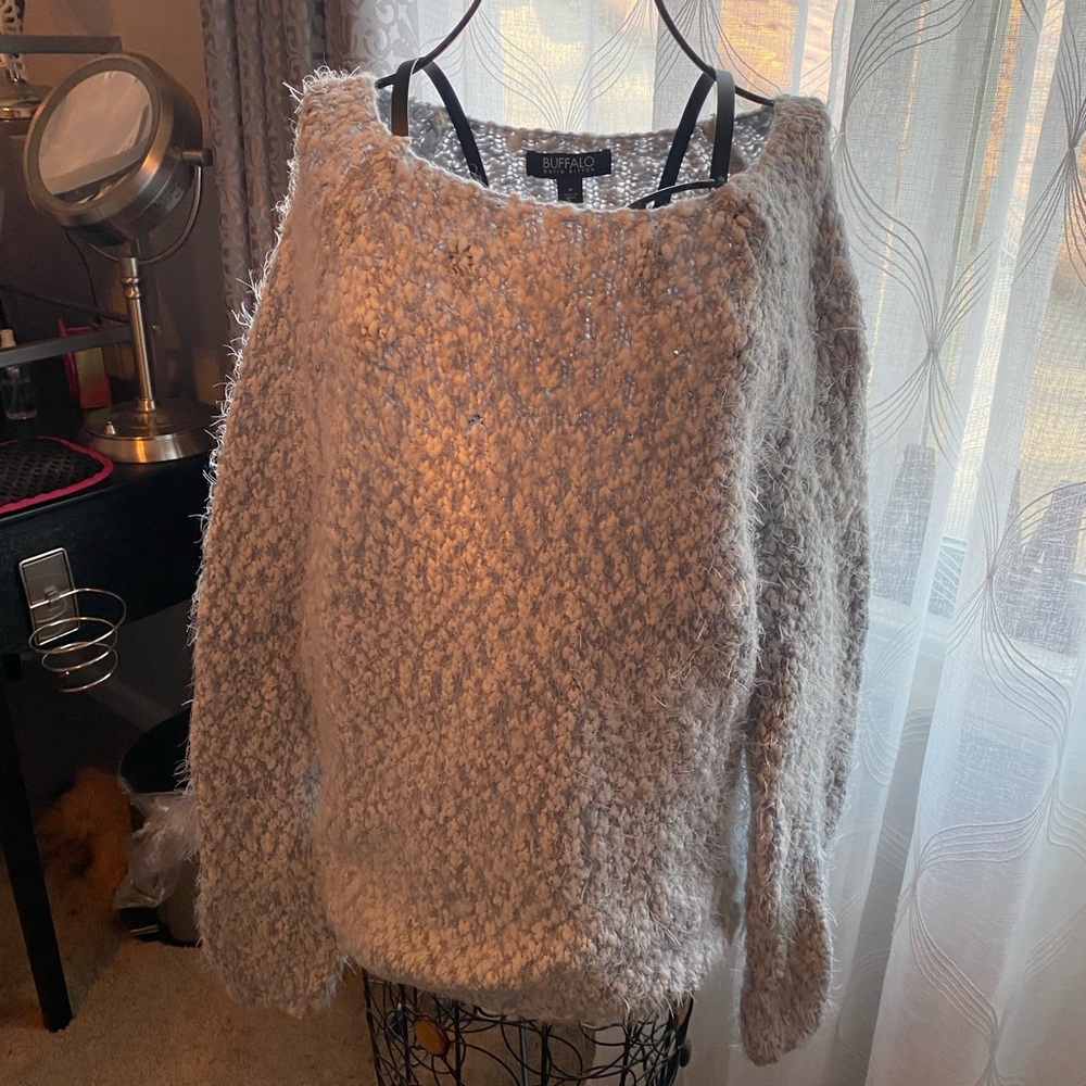 fuzzy sweater